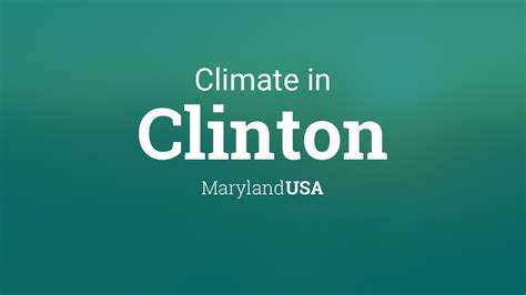 Climate & Weather Averages in Clinton, Maryland, USA