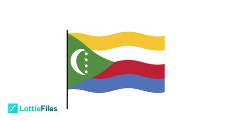 Comoros Flag Lottie Json Animation On Lottiefiles Free Lottie Animation