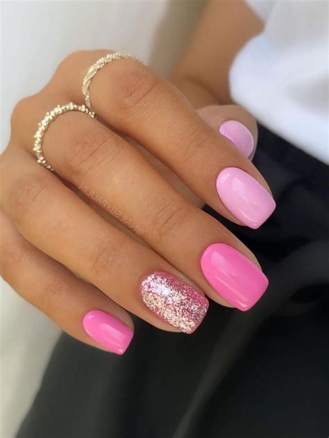 Pink Glitter Nails 45 Fabulous Designs And Ideas Pink Glitter Nails Pink Nails Stylish