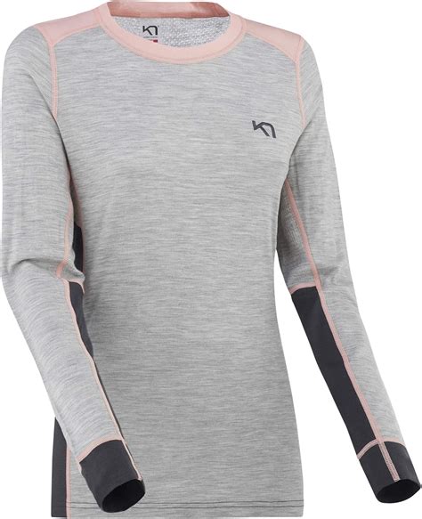 Super Soft 100 Merino Wool Baselayer Lightweight Top Kari Traa Womens