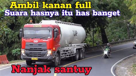 TRUK UD QUESTER NANJAK SANTUY DI TANJAKAN TEPUNG KANJUT YouTube