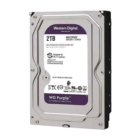 HD 2TB SATA 3 5 5400RPM 145MB WD22PURZ Intelbras PABX TELECOM SECURITY