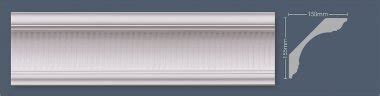 Pc Large Fluted Cornices Centre