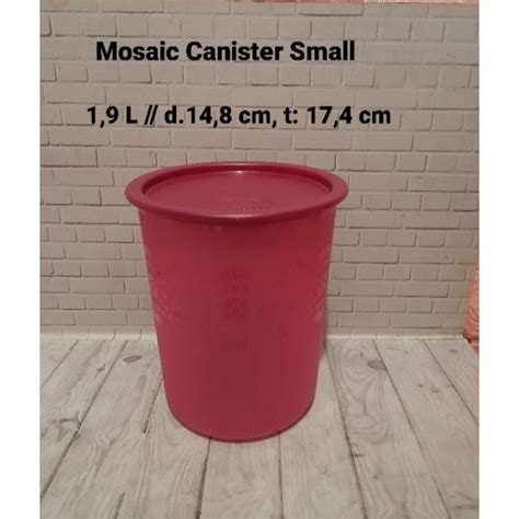 Jual Small Mosaic Canister 1 9 L 1 Pc Shopee Indonesia