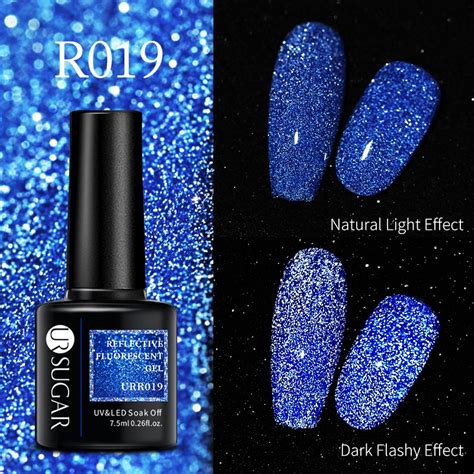 Ur Sugar Reflective Silver Glitter Gel Polish Uv Led Sequins