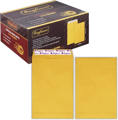 Aimoh 9 X 12 Self Seal Brown Kraft Catalog Mailing