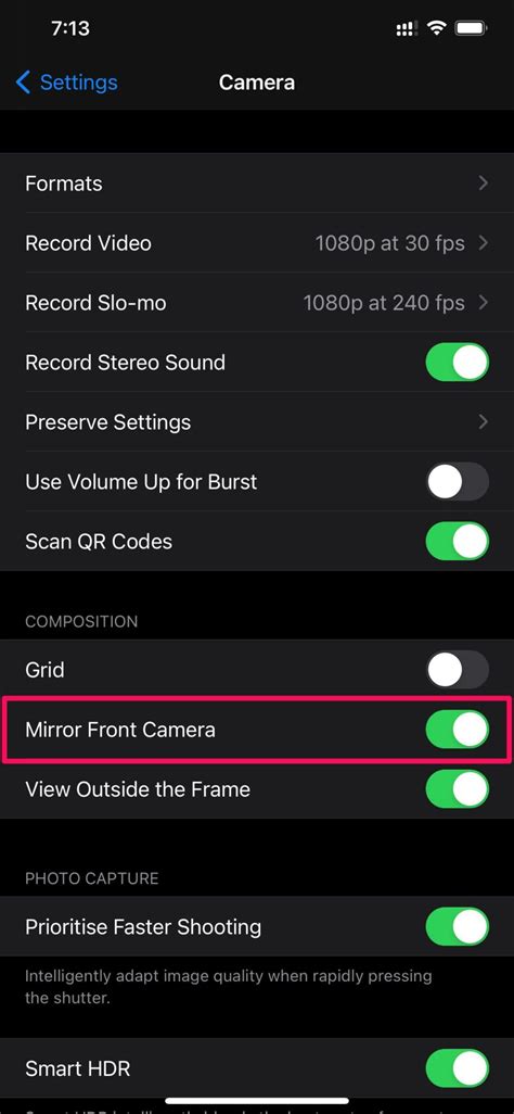 How to Mirror Front Camera Photos on iPhone