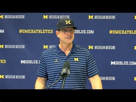 Jim Harbaugh Press Conference Ahead Of Ohio State Michigan Game Youtube