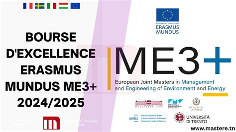 Bourses Erasmus Mundus ME3 2025 2026