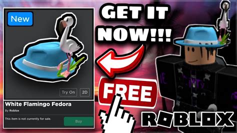 NEW Free ROBLOX Promocode HOW TO GET White Flamingo Fedora YouTube