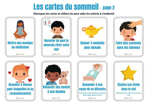 Les cartes du sommeil à imprimer par Tête à modeler