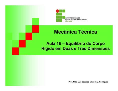 Pdf Mecânica Técnica Engbrasil Eng Brengbrasil Eng Br Pp Mt Aula16