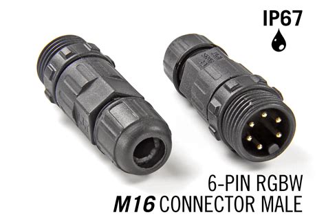 M16 6 Pins Ip67 Waterdichte Connector Male Applampnl