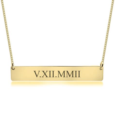 Roman Numeral Necklace