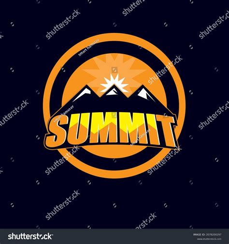 Illustration Summit Logo Vector Stock Vector (Royalty Free) 2078200297 ...