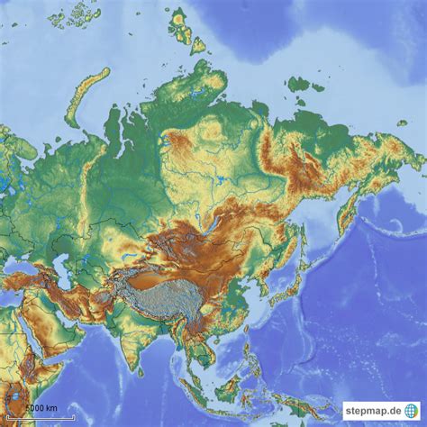 Stepmap Asien Landkarte F R Asien