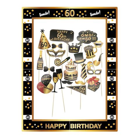 Filet Vent Ensemble D Accessoires De Photomaton Joyeux Anniversaire