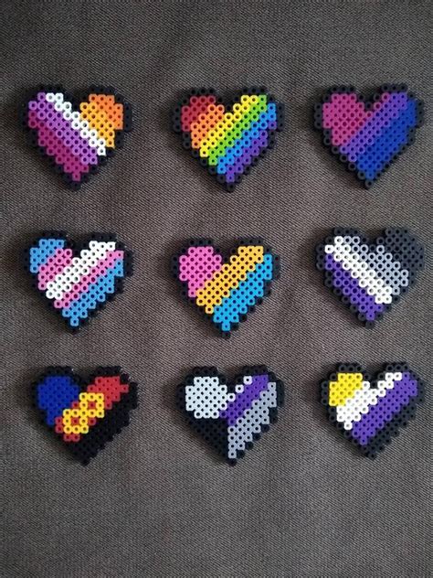 Small Perler Bead Heart Patterns