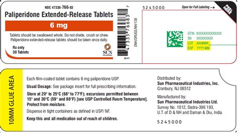 Paliperidone Sun Pharmaceutical Industries Inc Fda Package Insert