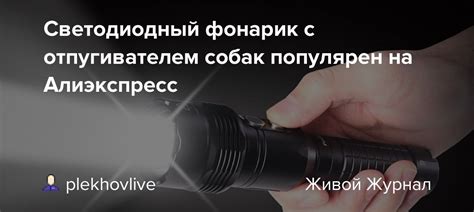 Светодиодный фонарик с отпугивателем собак популярен на Алиэкспресс ...