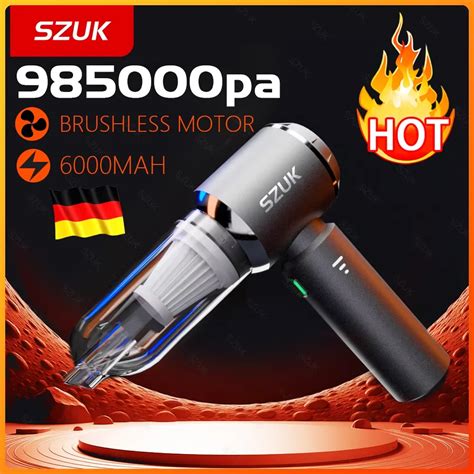 SZUK 985000PA Mini Car Vacuum Cleaner Portable Powerful Cleaning