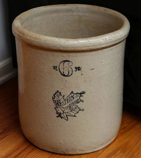 167 A 6 Gallon Western Stoneware Crock