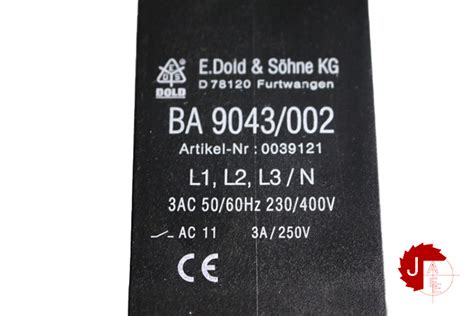 E Dold Sohne BA 9043 RELAY BA 9043 002 Jordan Anwar Est