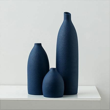 Amazon Mdaolv Matte Blue Vase Set Navy Blue Decor Coastal Decor