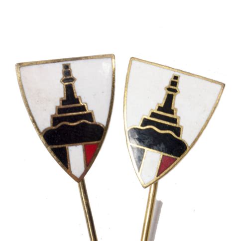 TWO Kyffhäuserbund stickpin memberbadges