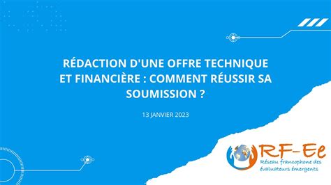 R Daction D Une Offre Technique Et Financi Re Comment R Ussir Sa