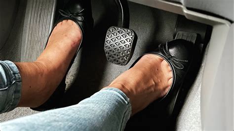 Pedal Pumping In Black Flats Asmr Youtube