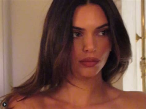 Kendall Jenner Goes Topless And Shows Off Big Pout In New Video After