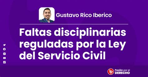 Faltas Disciplinarias Reguladas Por La Ley Del Servicio Civil Lp