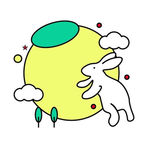 Premium Vector Rabbit Sticker Vector