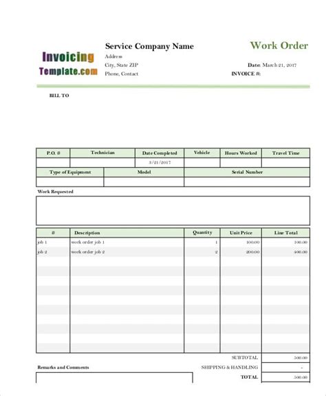 Electrical Invoice Template 7 Free Word Pdf Format Download Free