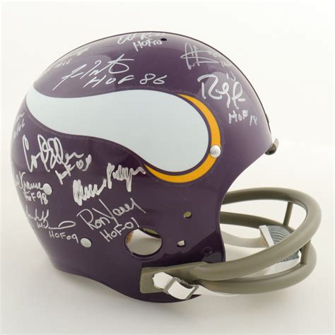 Minnesota Vikings Hall Of Famers (11) Signed Vikings Full-Size TK ...