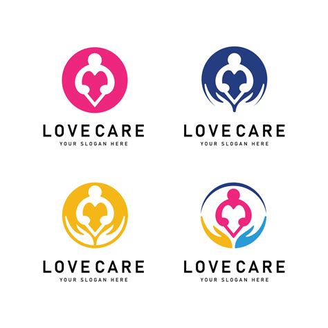 Heart Care Logo Design Template Vector Icon 21558303 Vector Art At Vecteezy