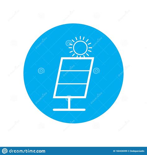 Icono Solar De La Energ a Del Logotipo Ilustración del Vector