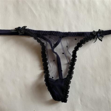 Agent Provocateur Lingerie Set In Navy Blue Size C Depop