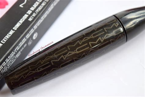 Blushing Shimmers Mac In Extreme Dimension D Black Lash Mascara