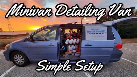 Minivan Detailing Van Simple Mobile Detailing Setup Youtube