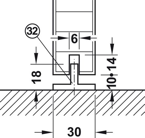 herraje para puerta corrediza Häfele Slido D Line11 50P 80P 120P