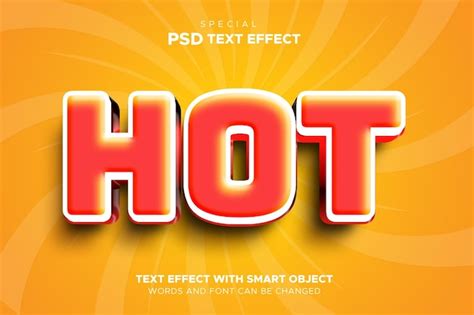 Objet Intelligent Effet De Texte Dynamique PSD Premium