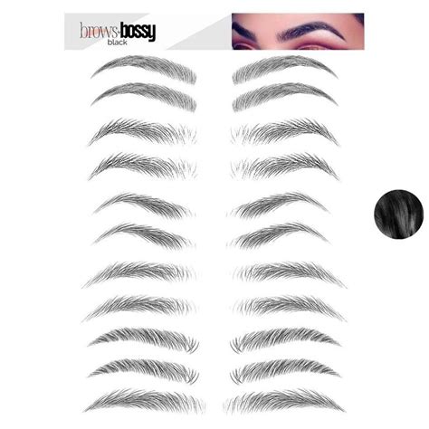 Brows By Bossy Variety Styles Temporary Eyebrow Tattoos Waterproof