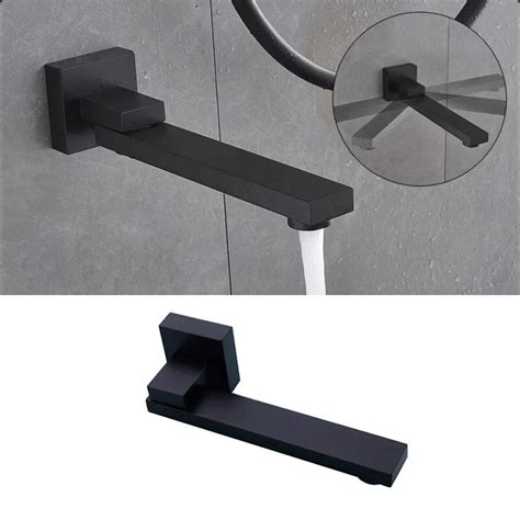 Bathroom Faucet Hot And Cold Water Wall Mount Mixer Modern Single Lever Handle Orbisify