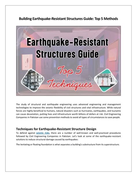 Ppt Building Earthquake Resistant Structures Guide Top 5 Methods