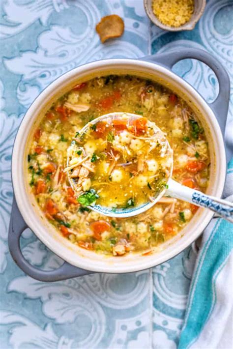 Chicken Pastina Soup Supergolden Bakes