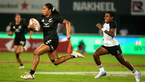 Rugby Sevens Black Ferns Sevens Unbeaten Through Poolplay At Dubai