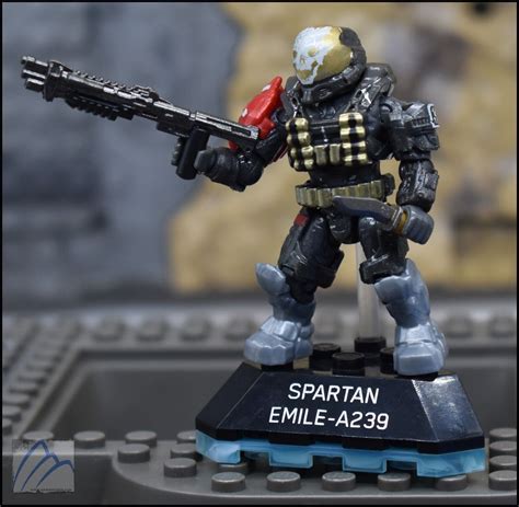 Halo Heroes 8 Mega Construx Bloks Unsc Spartan Emile A 239 Mini Figure