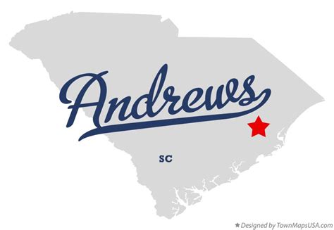 Map of Andrews, SC, South Carolina